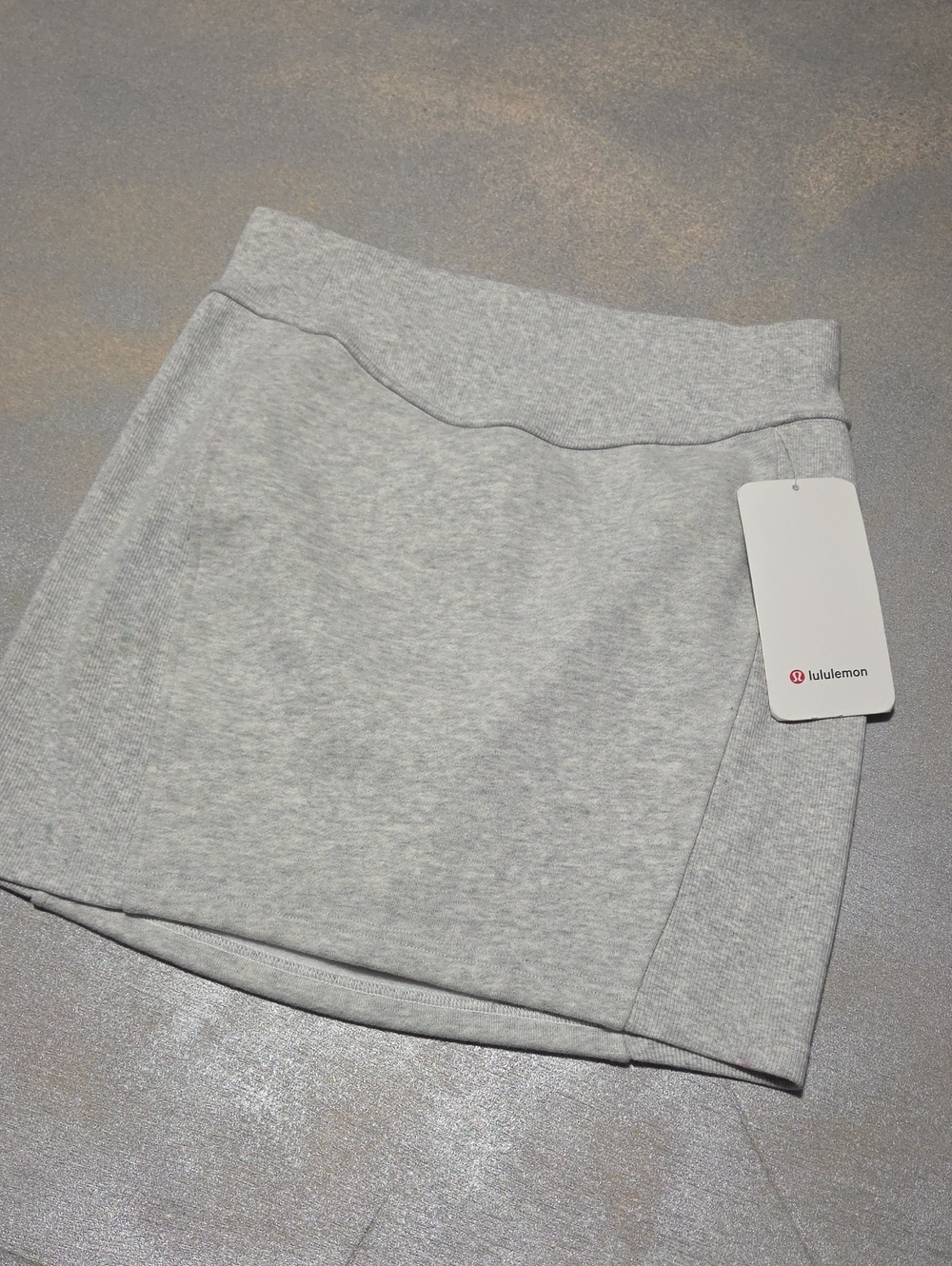 lululemon athletica Heather Gray Scuba High Rise Mini Skirt